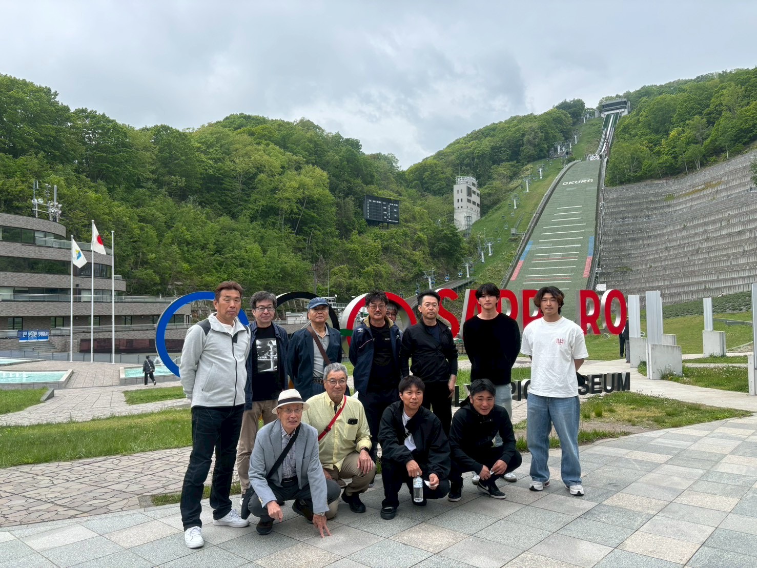 札幌大倉山ジャンプ競技場にて